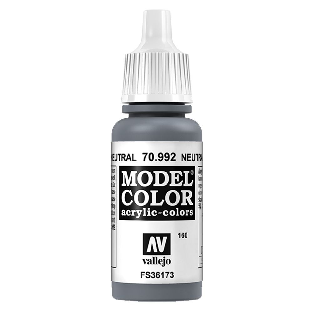 Vallejo - 70.992 Model Color Paint 17ml - Neutral Grey