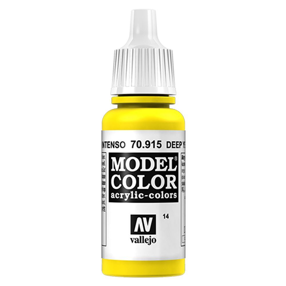 Vallejo - 70.915 Model Color Paint 17ml - Deep Yellow