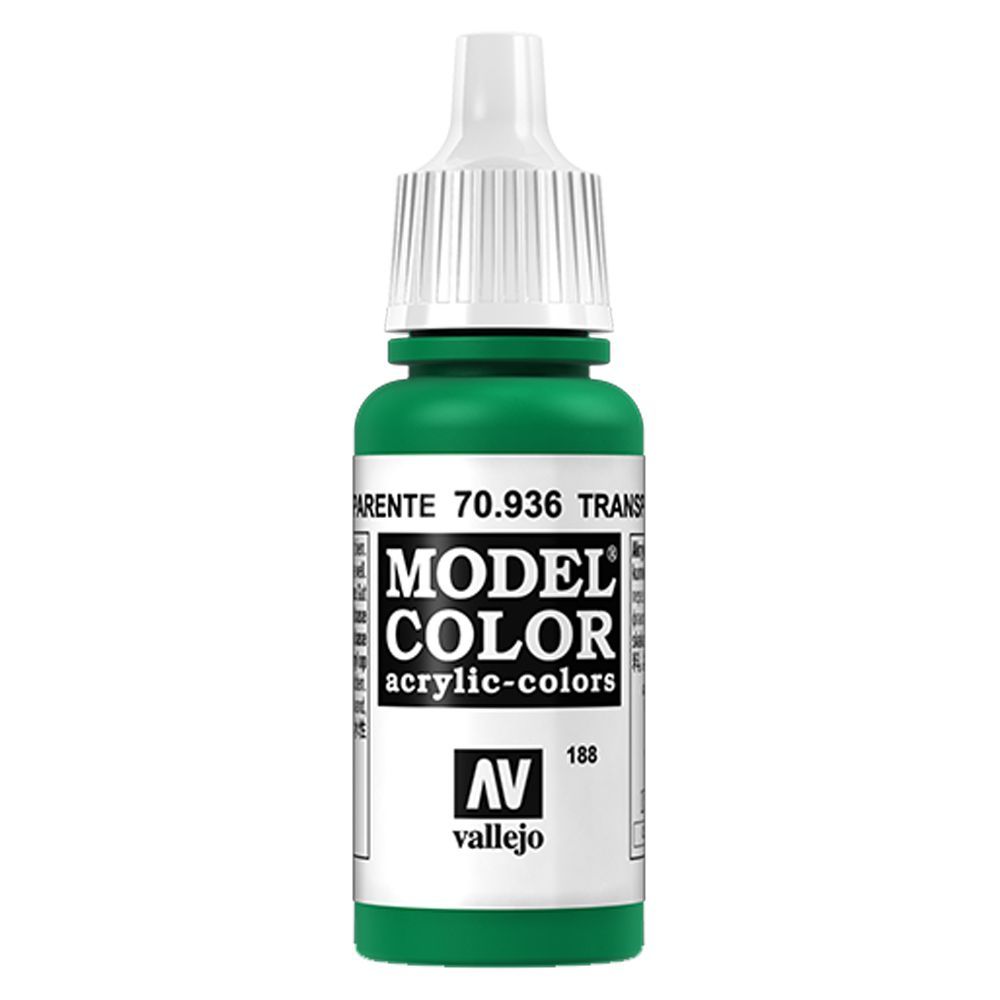 Vallejo - 70.936 Model Color Paint 17ml - Transparent Green