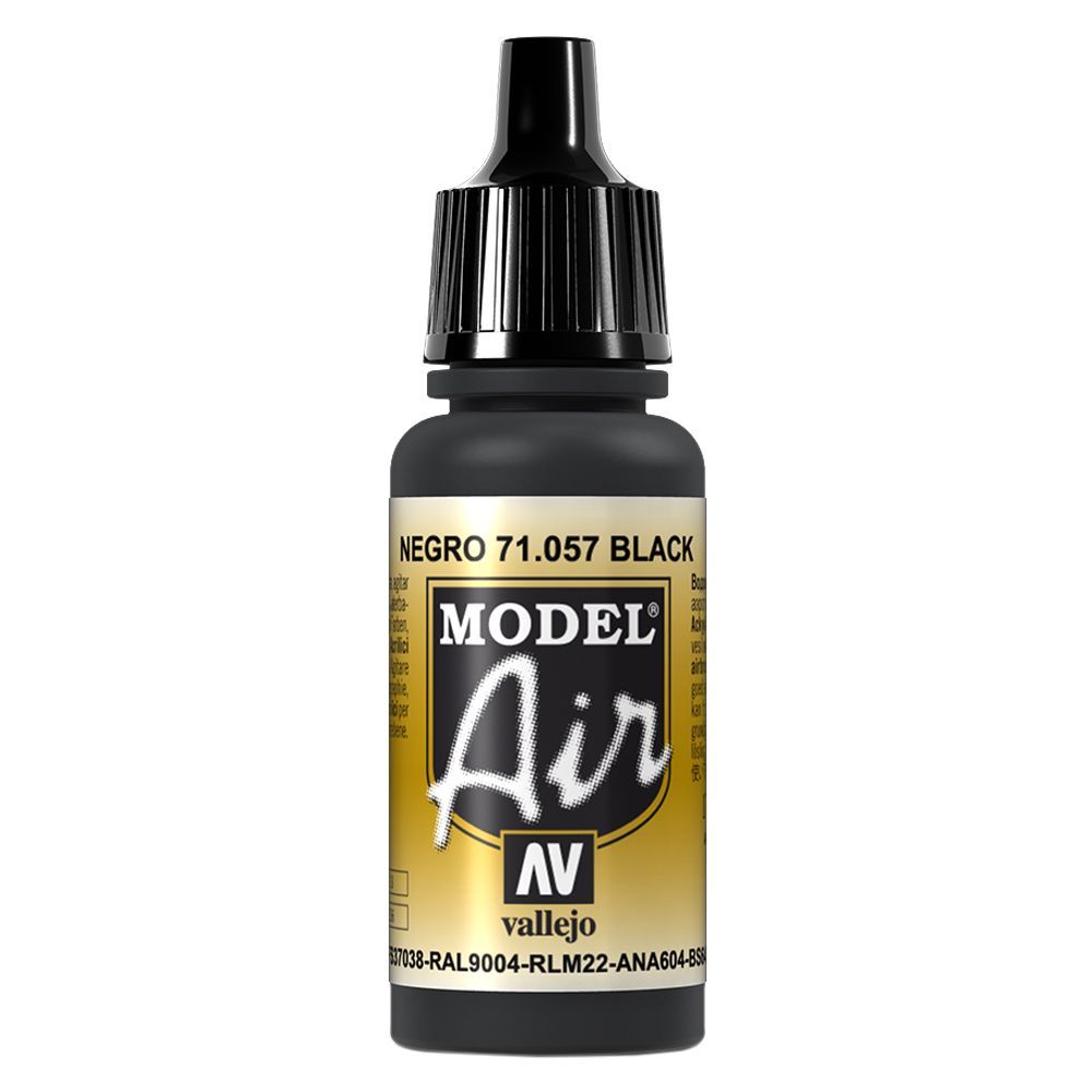 Vallejo - 71.057 Model Air Paint 17ml - Black