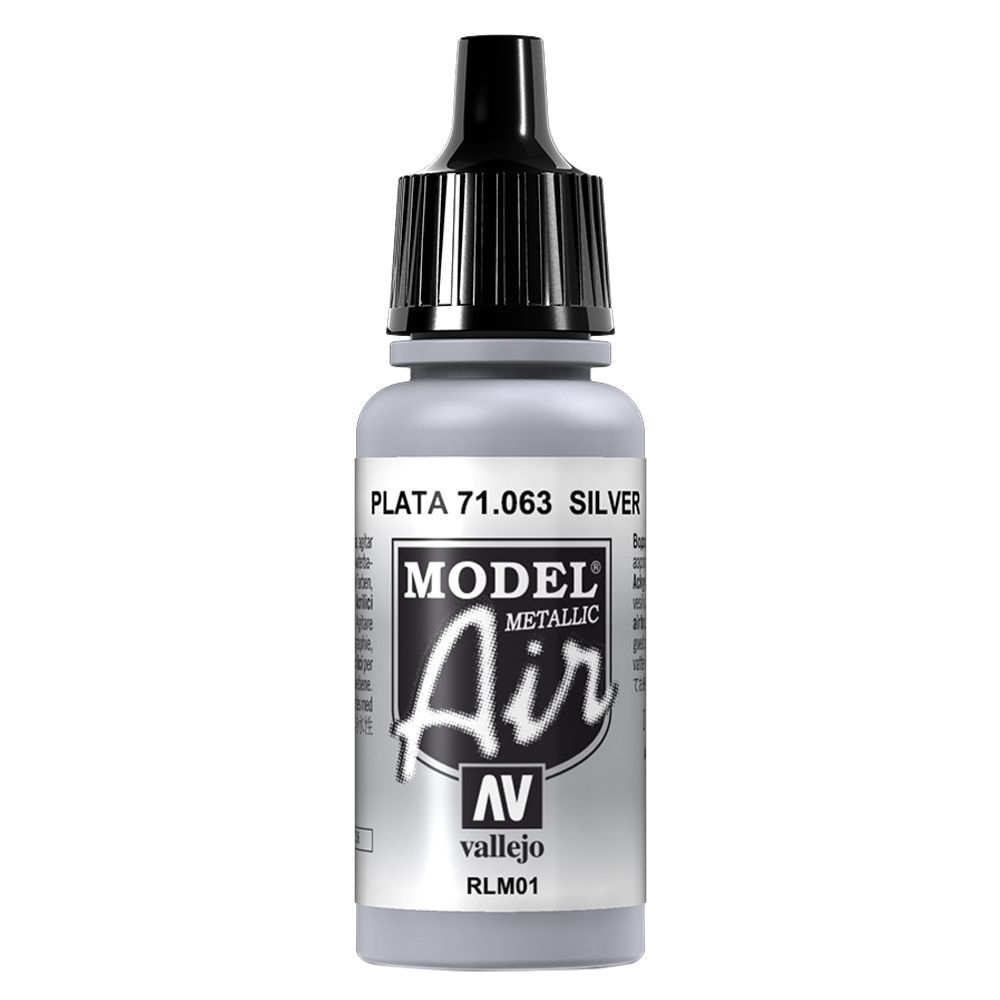 Vallejo - 71.063 Model Air Paint 17ml - Metallic Silver