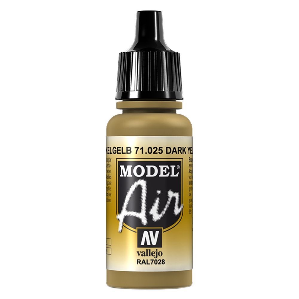 Vallejo - 71.025 Model Air Paint 17ml - Dark Yellow