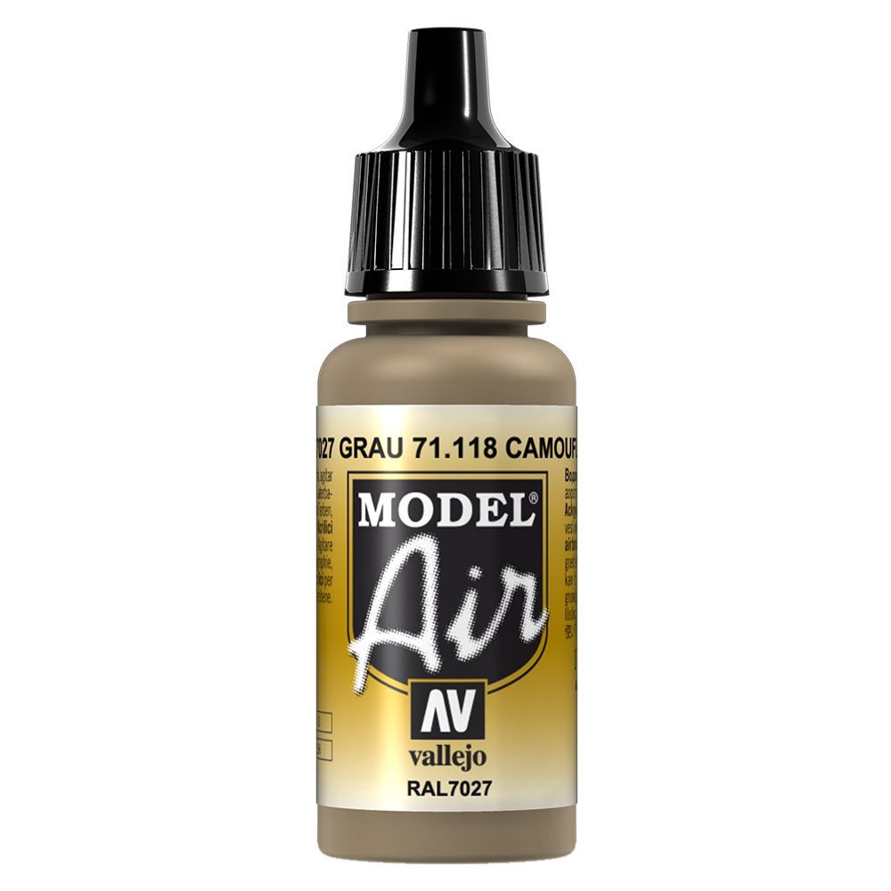 Vallejo - 71.118 Model Air Paint 17ml - Camouflage Grey