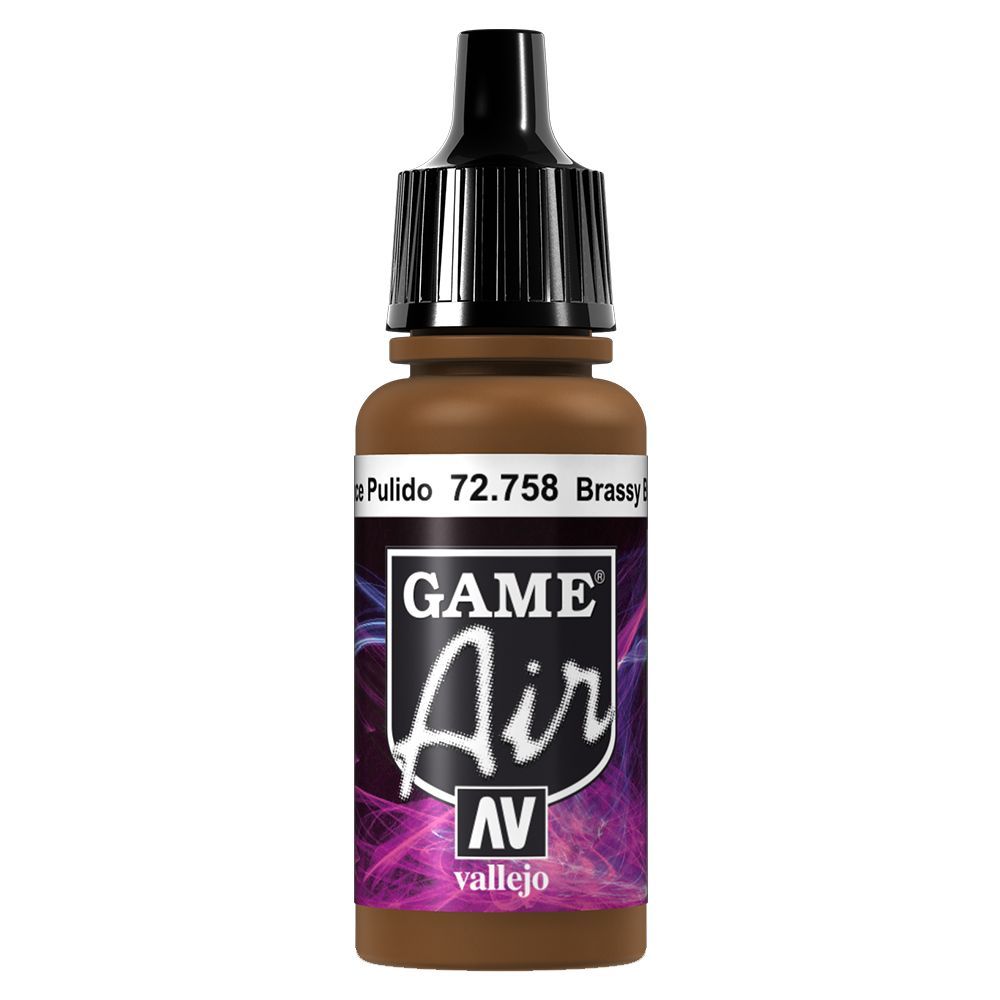 Vallejo - 72.758 Game Air Paint 17ml - Brassy Brass