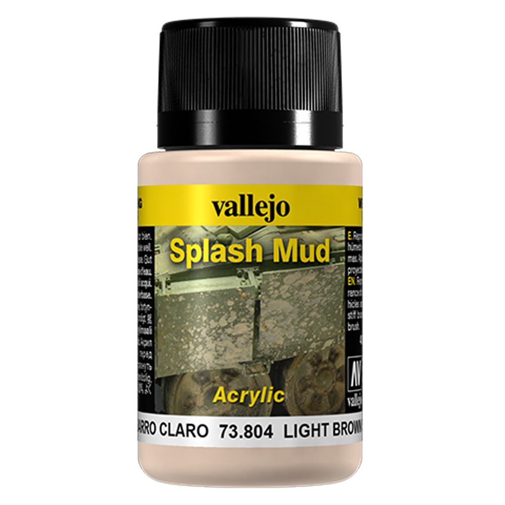 Vallejo Weathering Effects Splash Mud 40ml - Light Brown