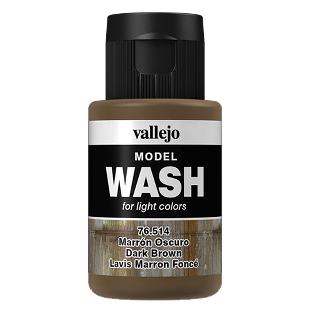 Vallejo - 76.514 Model Wash Paint 35ml - Dark Brown