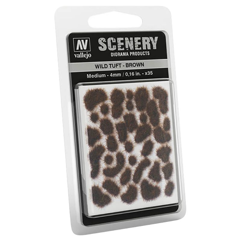 Vallejo - SC411 Scenery Wild Tuft - Medium - Brown