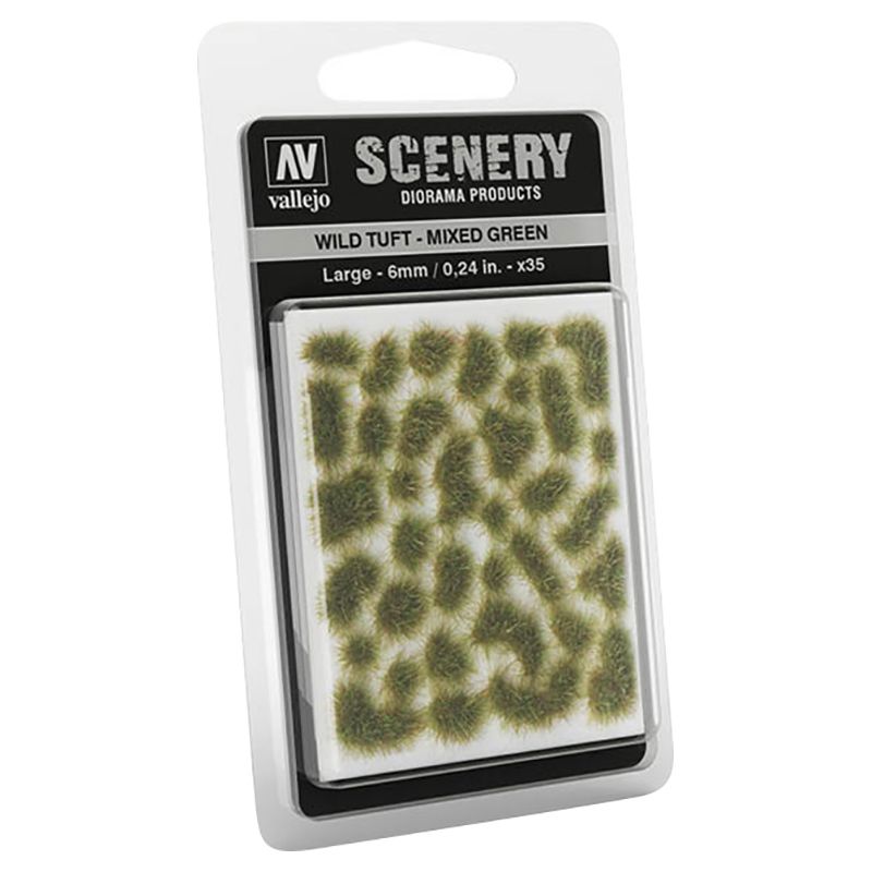 Vallejo - SC416 Scenery Wild Tuft - Large - Mixed Green