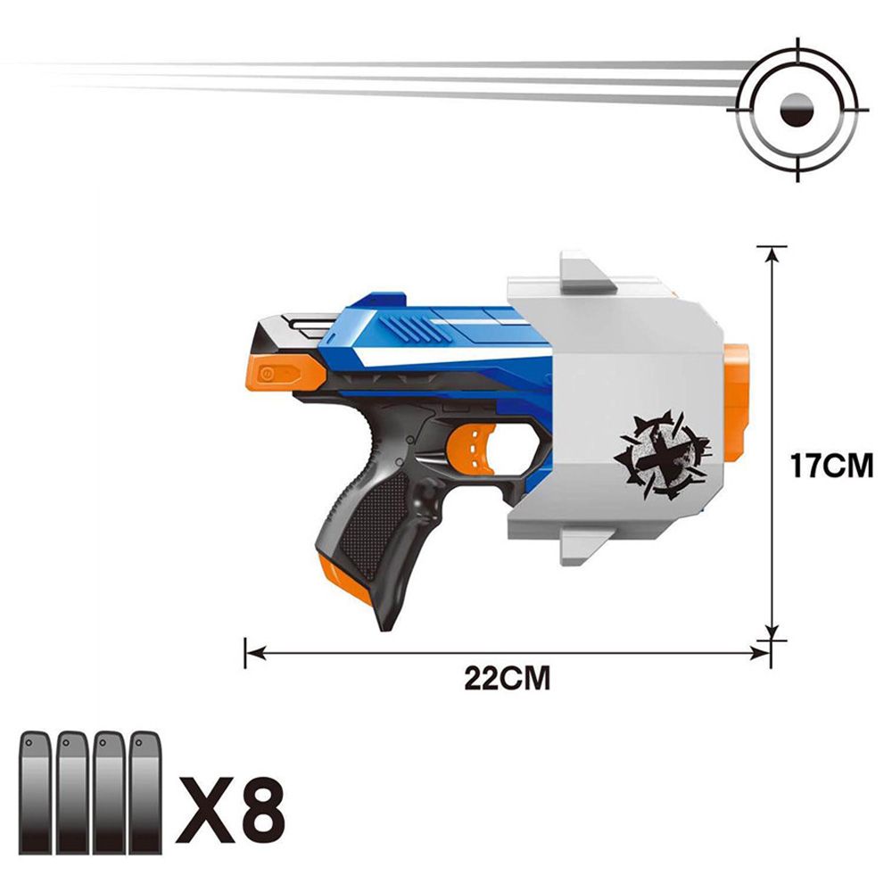 Justdk - Sidestrike Soft Bullet Gun - Blue