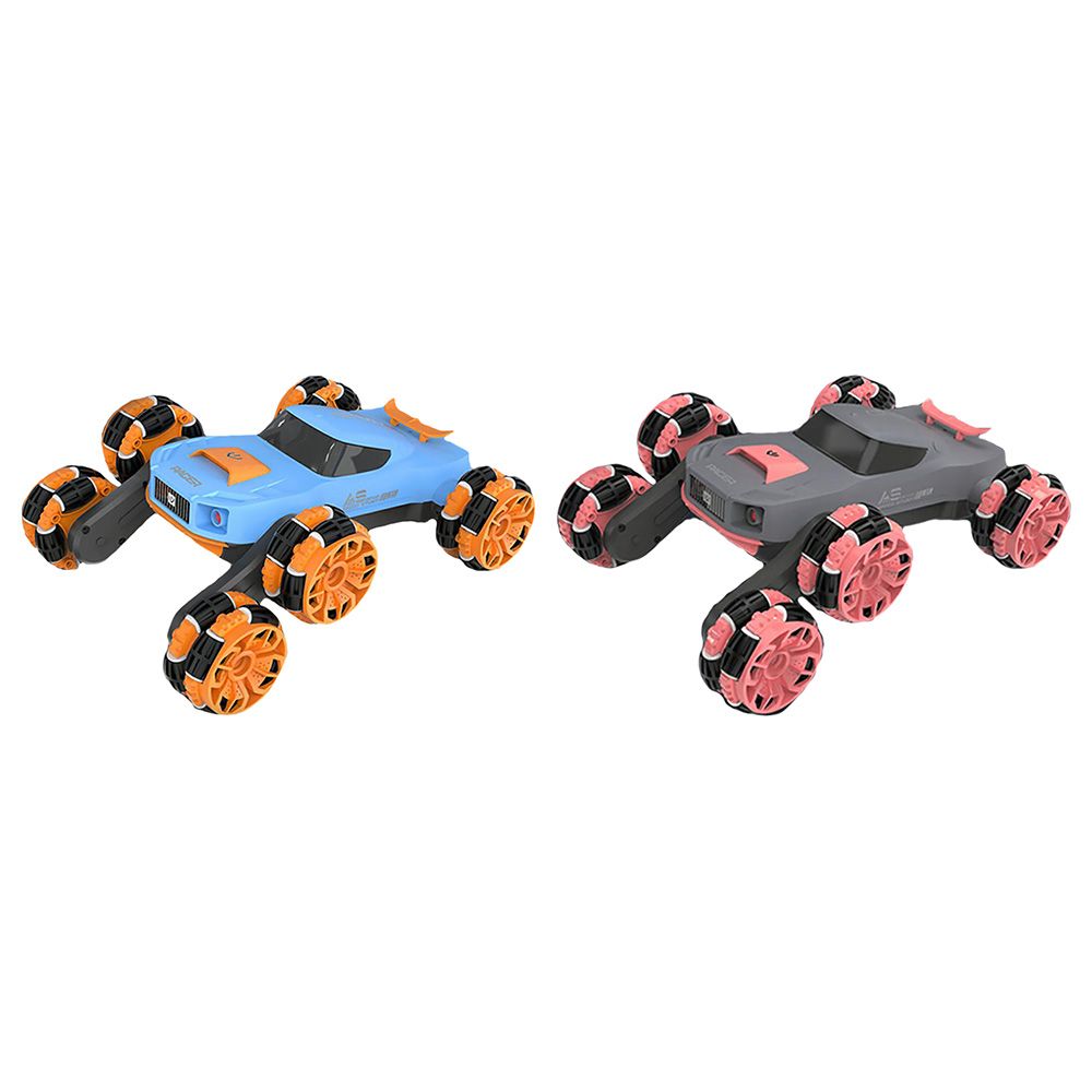 Justdk - Swing Arm Roll Remote Control Car - Assorted 1pc