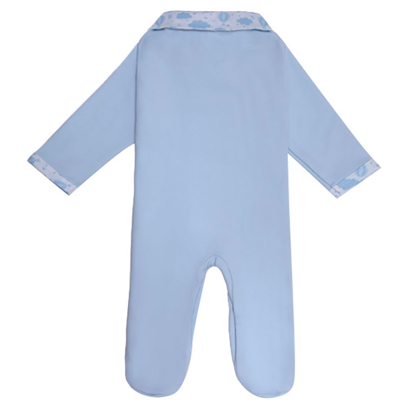 Jules & Juliette - Charlie Balloon Print Baby Pyjama - Sky Blue