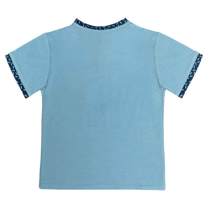 Jules & Juliette - Baby Boy Alfred Cotton T-shirt - Light Blue