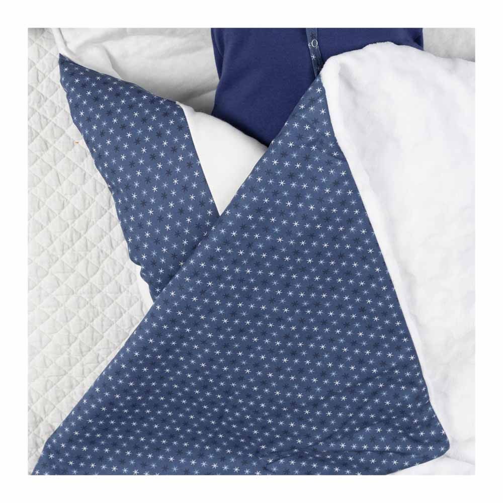 Jules & Juliette - Baby Double Face Cotton Astra Blanket - Blue