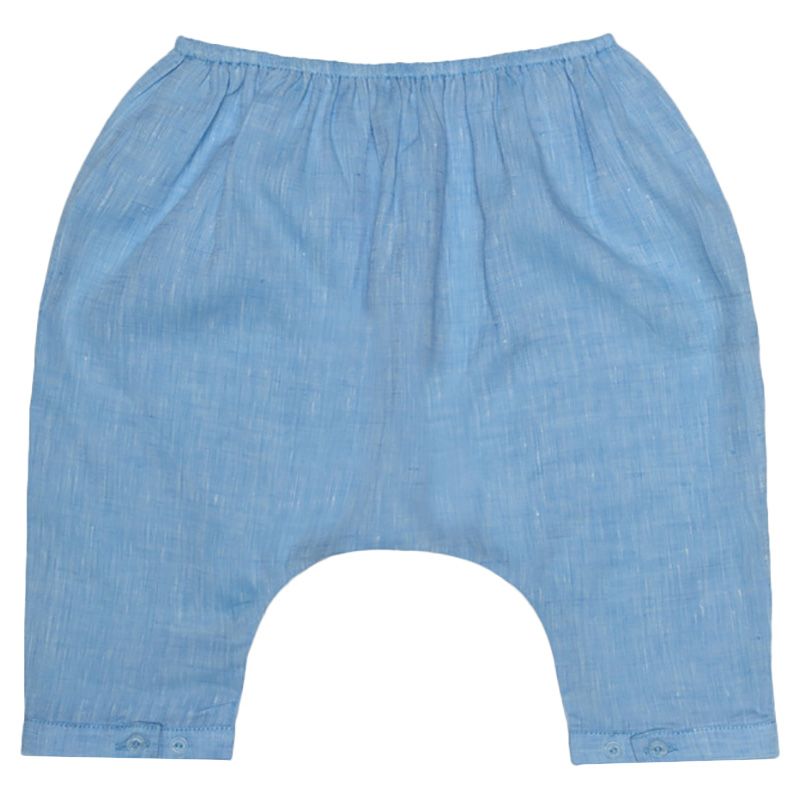 Jules & Juliette - Baby Boy Arsene Linen Pants - Blue