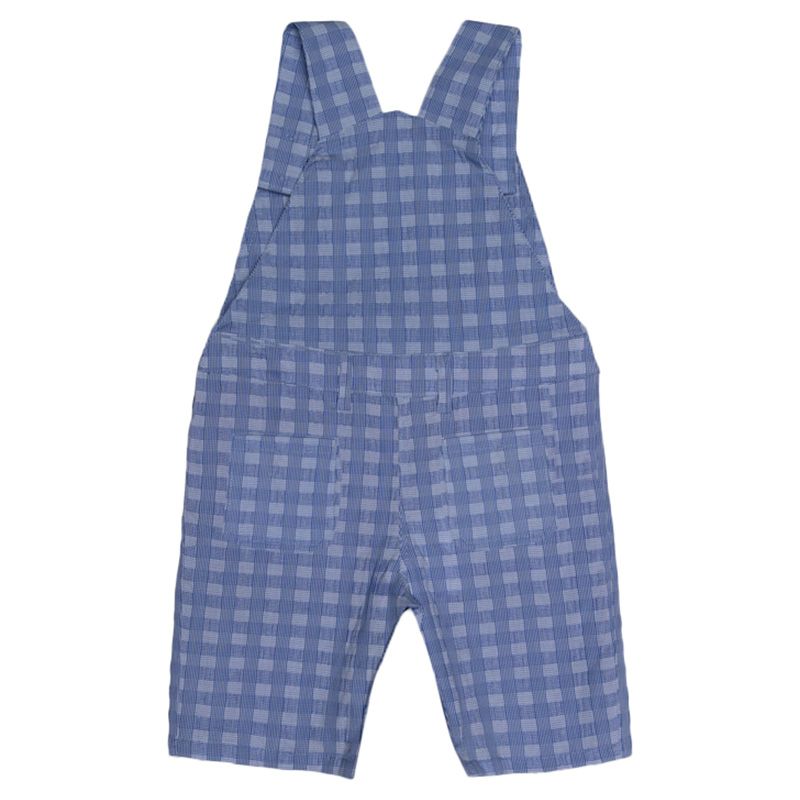 Jules & Juliette - Baby Boy Benjamin Short Dungaree - Blue