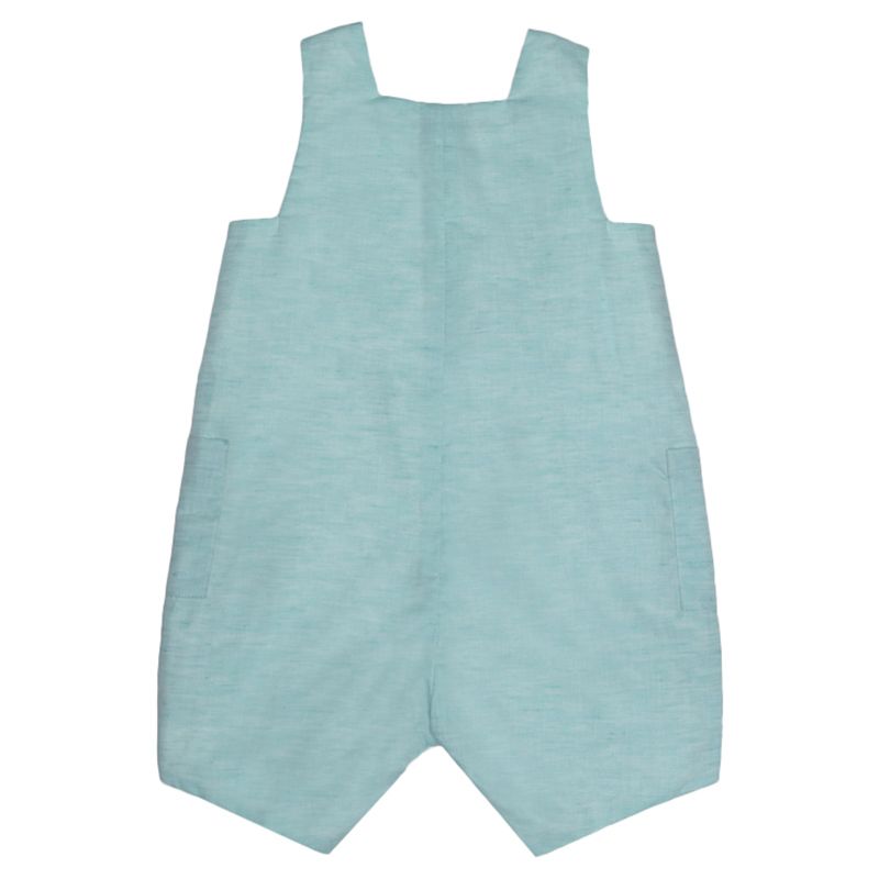 Jules & Juliette - Baby Boy Damien Linen Dungaree - Mint