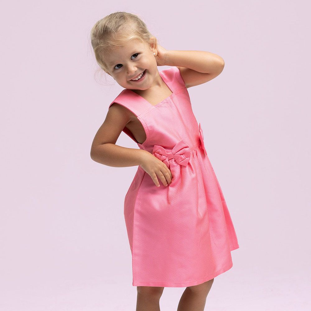 Jules & Juliette - Baby Girl Desiree Sleeveless Dress - Pink