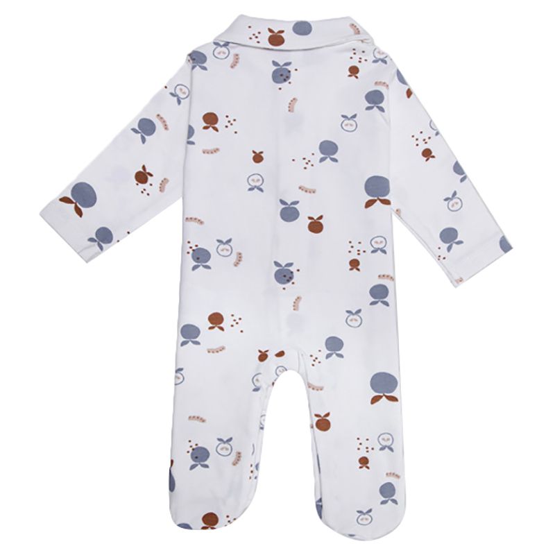 Jules & Juliette - Baby Cotton Pyjama - Plum Print