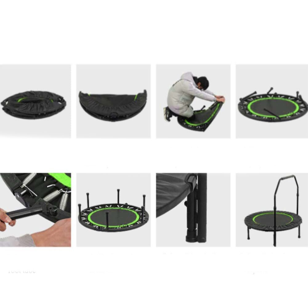 Buddiez - 40 inch Foldable Fitness Trampoline with Handlebar