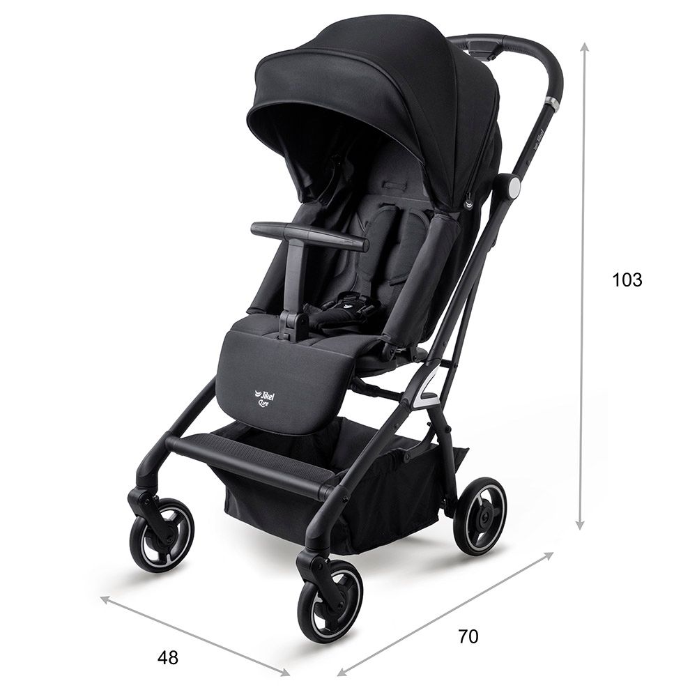 Jikel - Life 360 Compact Stroller - Black