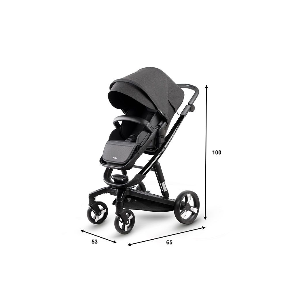 Jikel - Diamond Electric Stroller - Charcoal