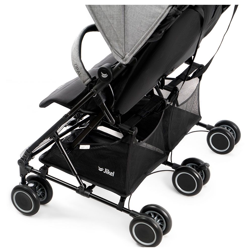 Jikel - Opal Double Compact Stroller - Sapphire Grey