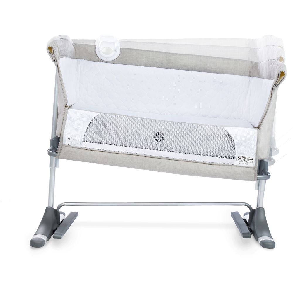 Jikel - Nova Bedside Crib - Charcoal