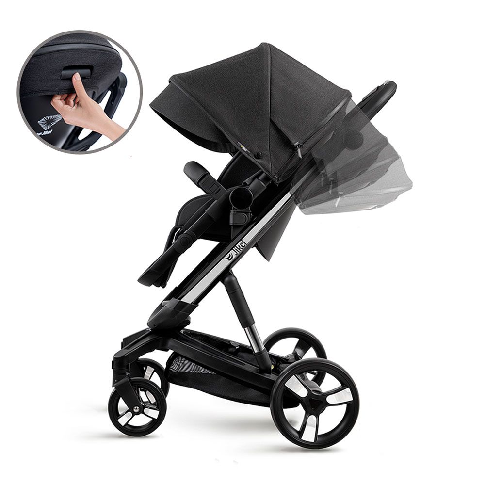 Jikel - Diamond Electric Stroller - Charcoal