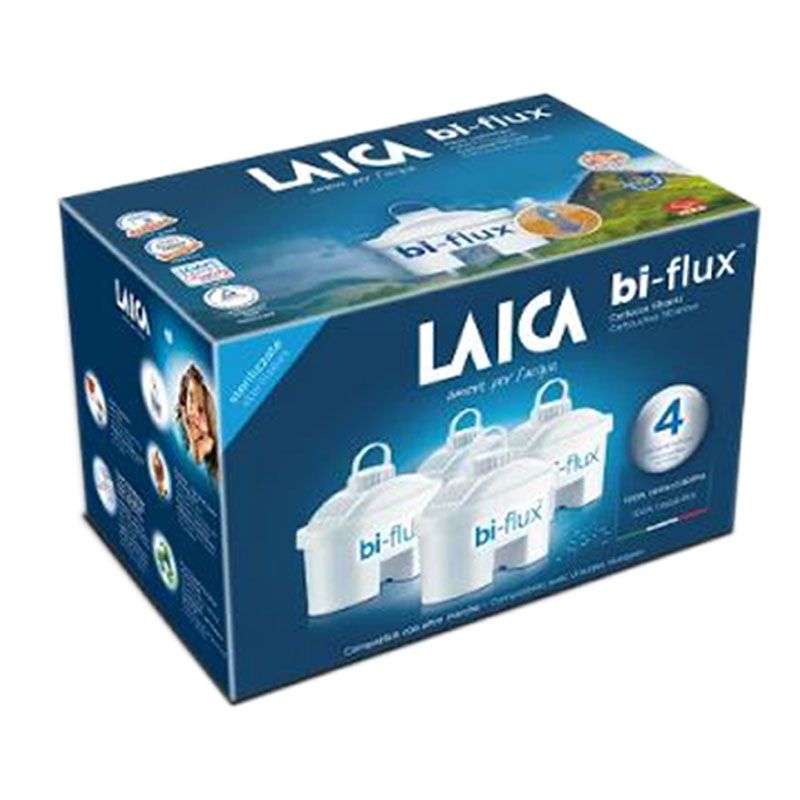 Laica - Spae Bi-flux Filter 4pcs - White