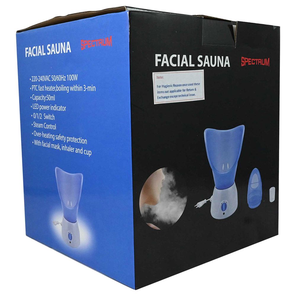 Spectrum - Facial Steamer With Inhalator - Blue