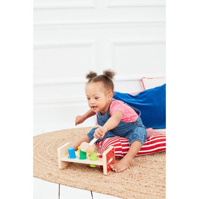 Early Learning Centre - Wooden Hammer Bench - Beige