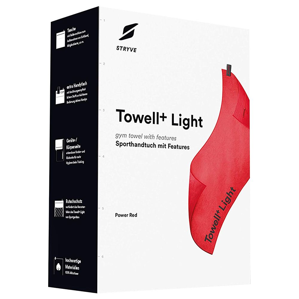 Stryve - Sports Towel 105 x 42.5cm - Power Red