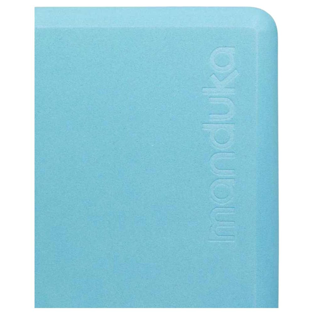 Manduka - Mini Travel Yoga Block - Aqua - 4 Inch