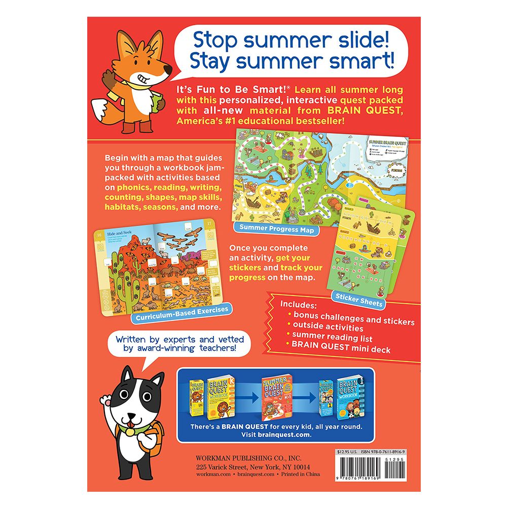 كتاب Summer Brain Quest Between Grades K 1