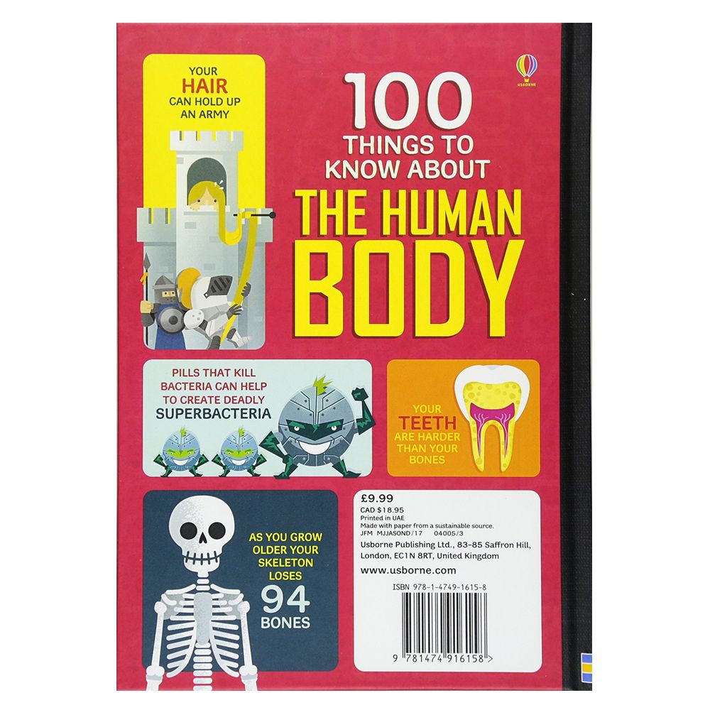 كتب أسبورن-  كتاب "100 Things to Know about The Human Body"  