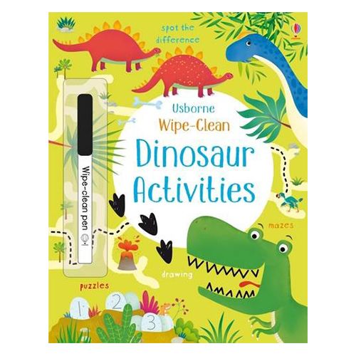 كتب أسبورن-  كتاب "Wipe clean Dinosaur Activities"  