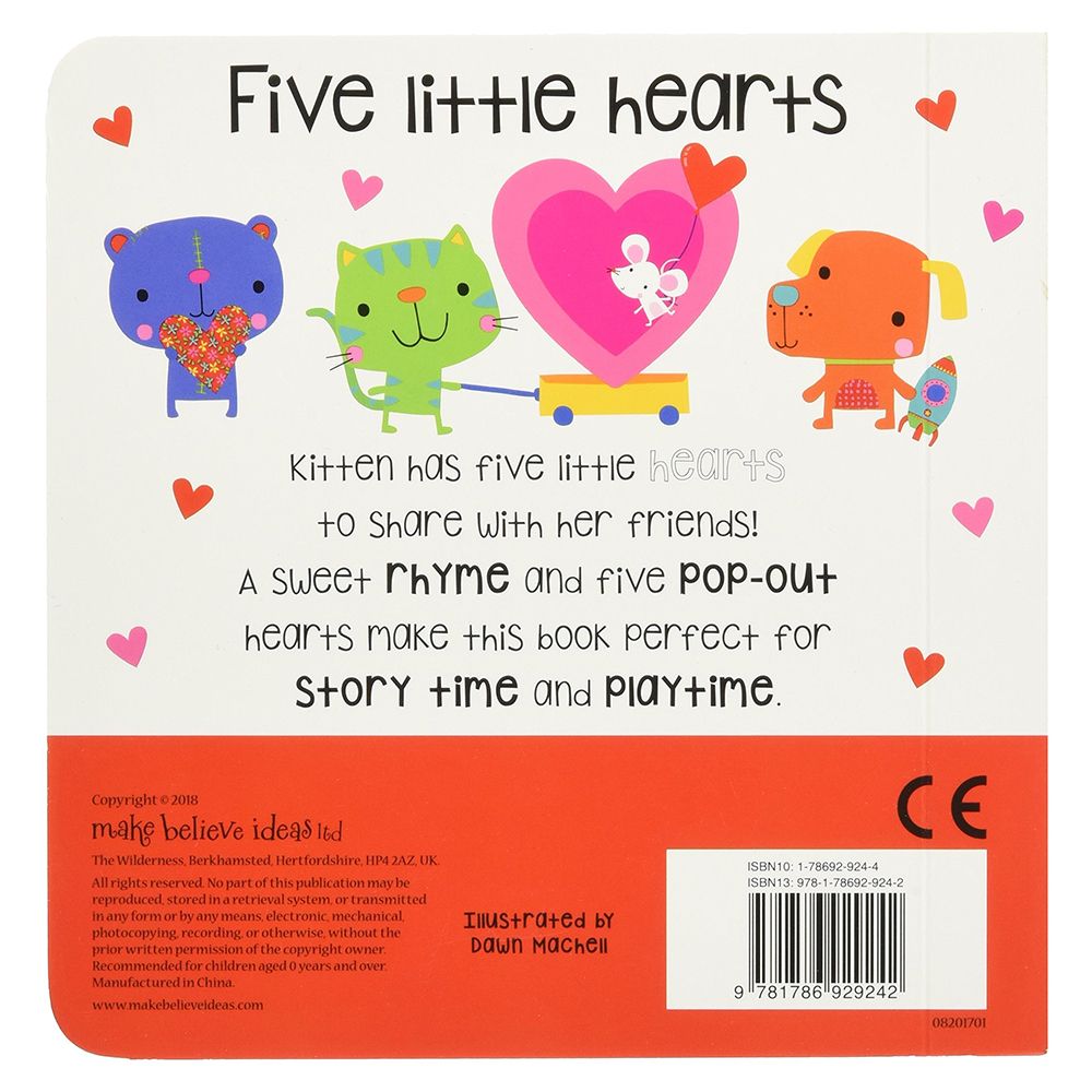 Make Believe Ideas - Five Little Hearts