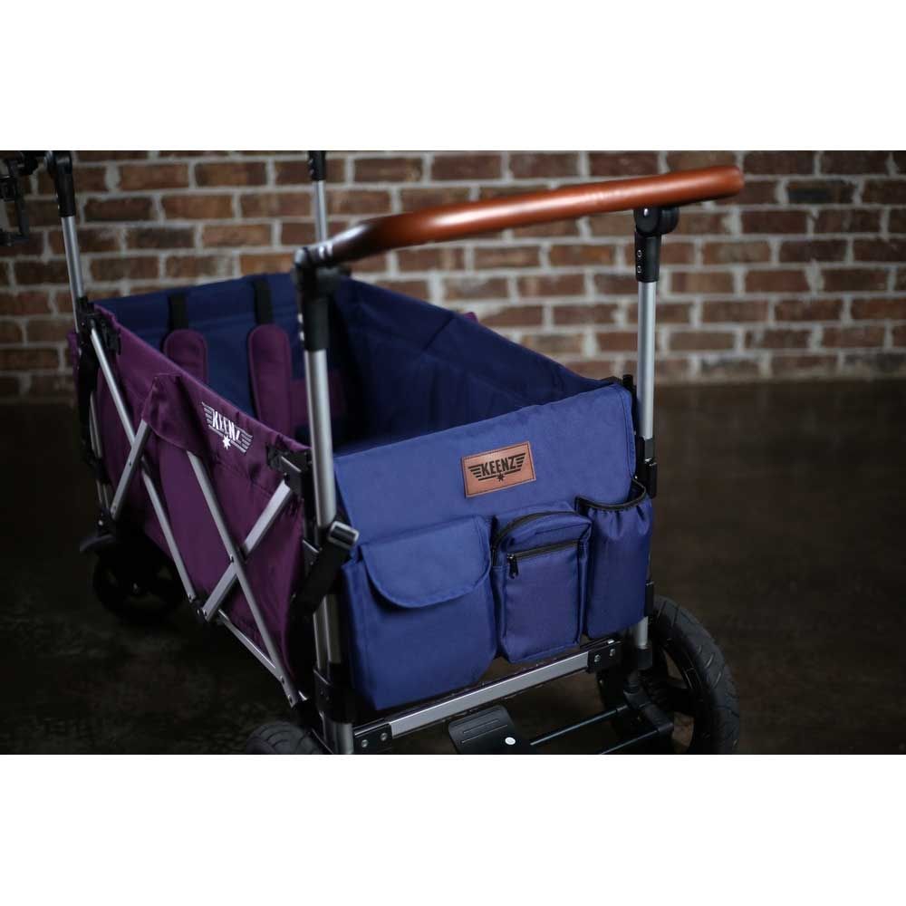 Keenz - 7S Deluxe Foldable Wagon-Stroller - Purple