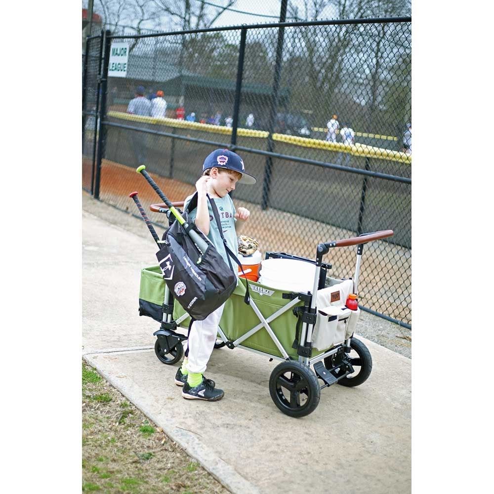 Keenz - 7S Deluxe Foldable Wagon-Stroller - Purple