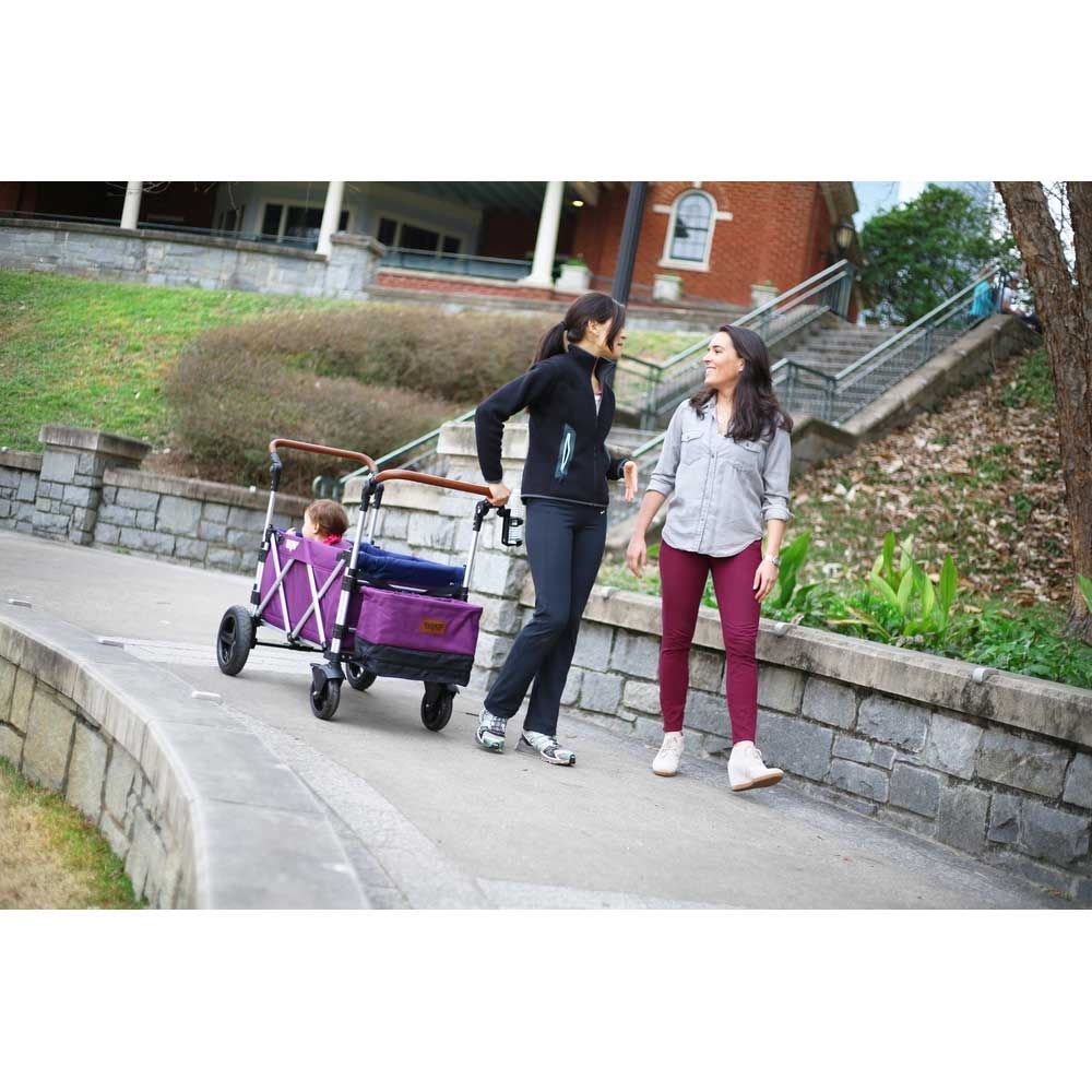 Keenz - 7S Deluxe Foldable Wagon-Stroller - Purple