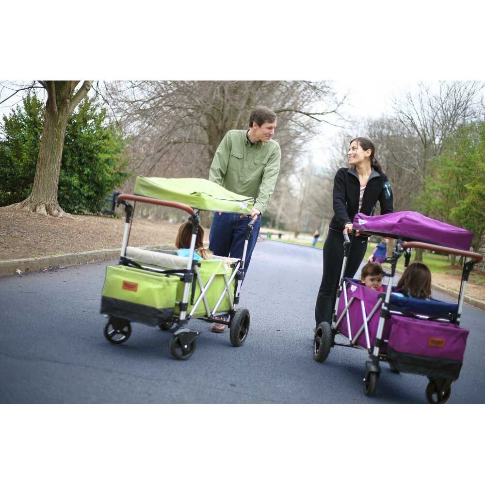 Keenz - 7S Deluxe Foldable Wagon-Stroller - Grey