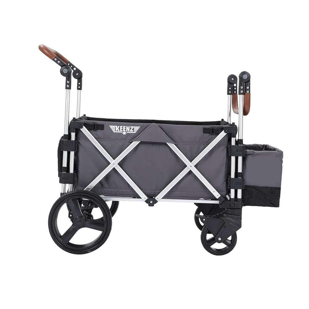 Keenz - 7S Deluxe Foldable Wagon-Stroller - Grey