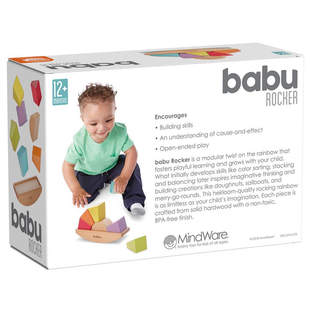 Babu - Rainbow Rocker Stacking Toy