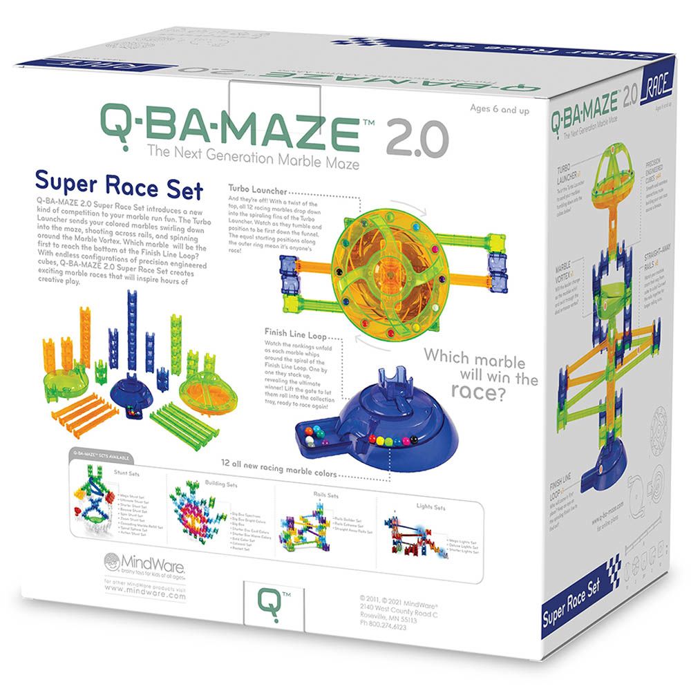 Mindware - Q-Ba-Maze Super Racing Building Marble Set 