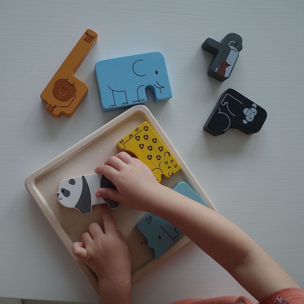 Plan Toys - Wooden Animal Puzzle Game