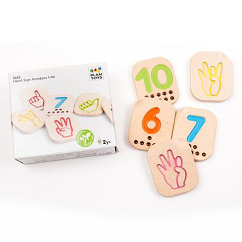 Plan Toys - Hand Sign Numbers 1-10