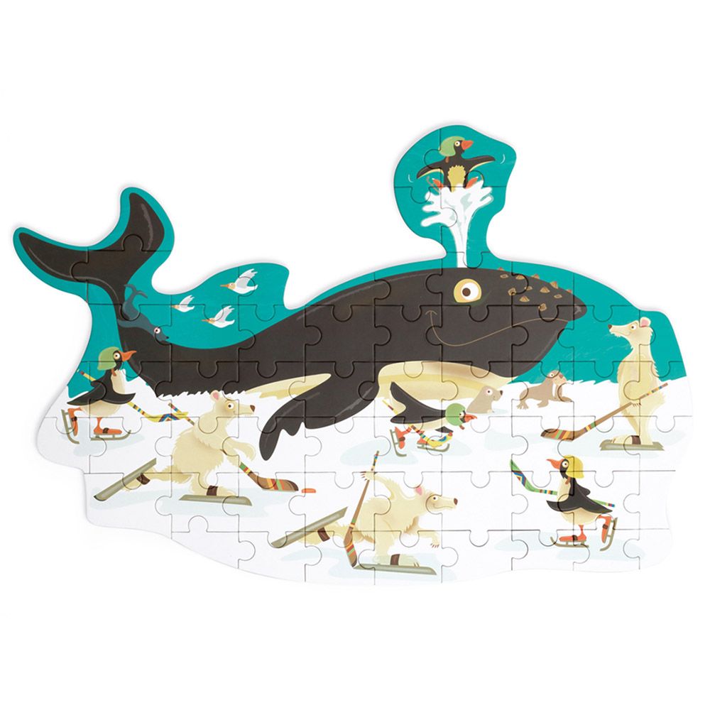 Scratch Europe - Whale Contour Puzzle