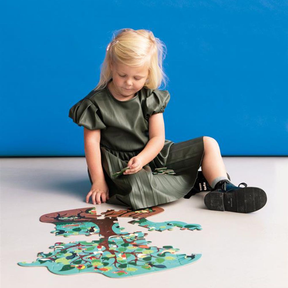 Scratch Europe - Bird Tree Contour Puzzle 59pcs