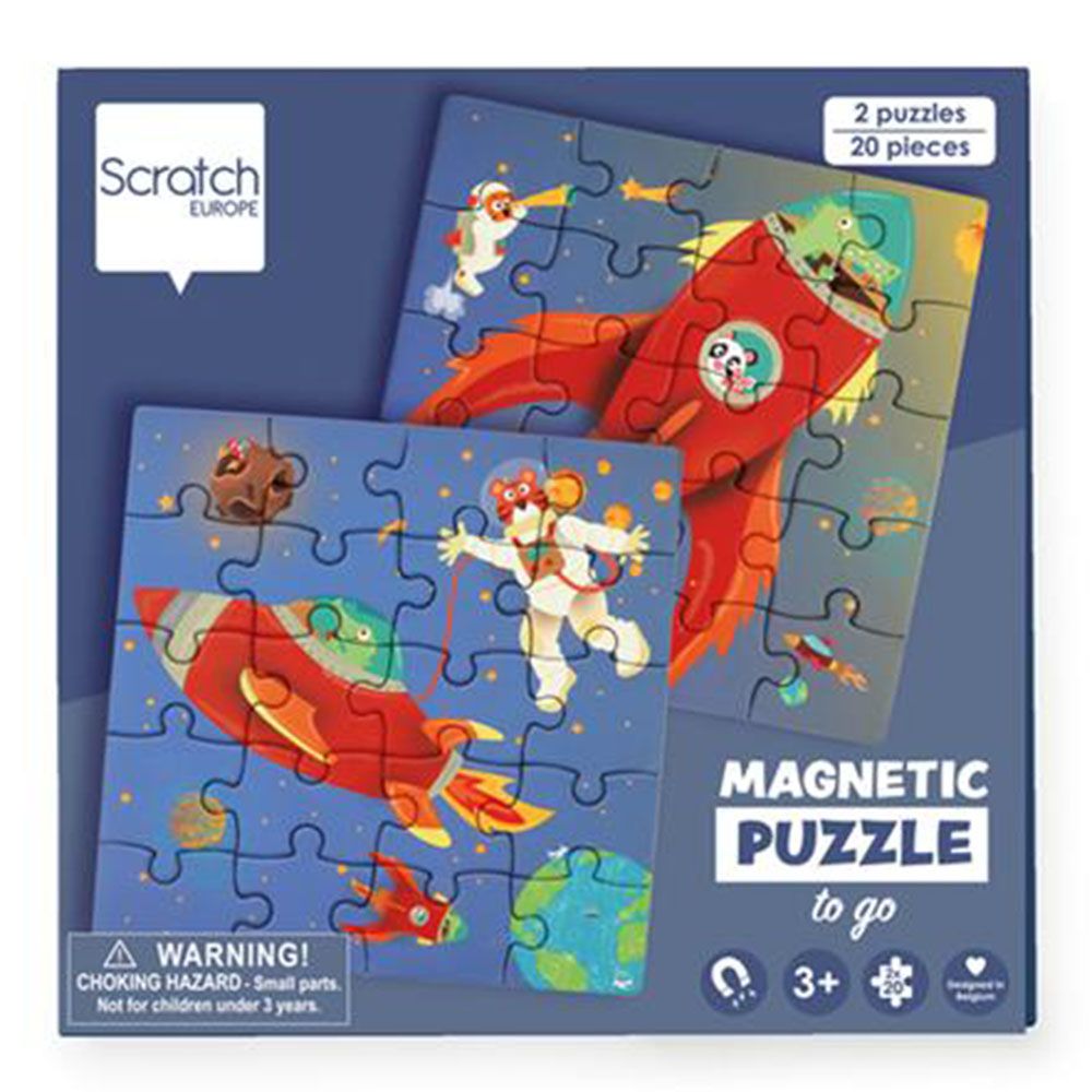 Scratch Europe - Scratch Magnetic Puzzle Book To Go Space