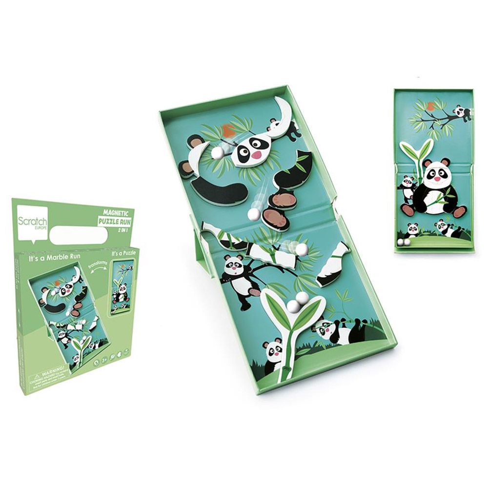 Scratch Europe - Magnetic Puzzle Run - Panda 11pcs